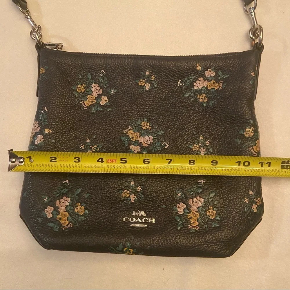 Coach Mini Abby Duffle With Rose Bouquet Print Midnight Dark Blue # 91022